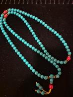 Turquoise Mala Ketting, Overige materialen, Blauw, Nieuw, Ophalen of Verzenden