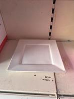 24 Witte Vierkante Borden, Huis en Inrichting, Keuken | Servies, Gebruikt, Keramiek, Ophalen of Verzenden, Bord(en)