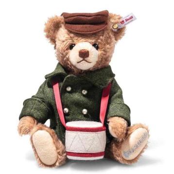 2025 Steiff 005909 Kerstbeer Little Drummer boy, 28cm. beschikbaar voor biedingen