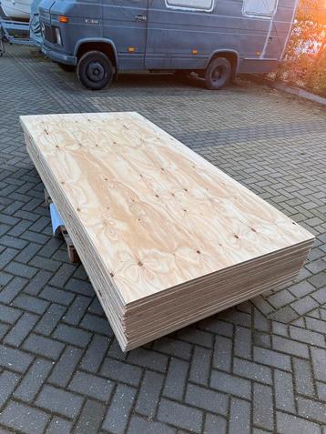 13x Underlayment 2440 x 1220 18mm mes groef nieuw b-keuze beschikbaar voor biedingen