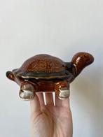 Vintage keramieken schildpad, 17,5x12,5cm. Boho bohemian, Verzenden, Gebruikt, Dier