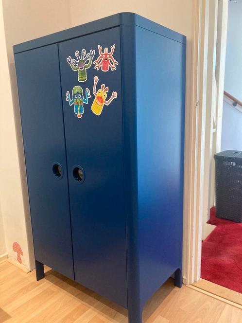 IKEA busunge kast blauw, Kinderen en Baby's, Kinderkamer | Commodes en Kasten, Zo goed als nieuw, Kast, 105 cm of meer, 75 tot 100 cm