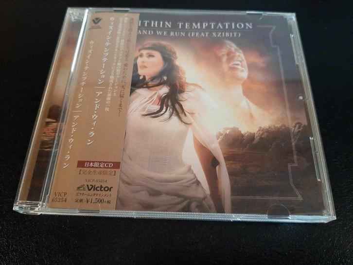 Within Temptation: And we run (Japan VICP-65254)!, Cd's en Dvd's, Cd Singles, Gebruikt, Rock en Metal, 1 single, Ophalen of Verzenden