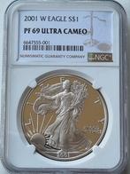 1oz eagle 2001 proof NGC PF 69, Postzegels en Munten, Munten | Amerika, Ophalen of Verzenden, Noord-Amerika, Zilver