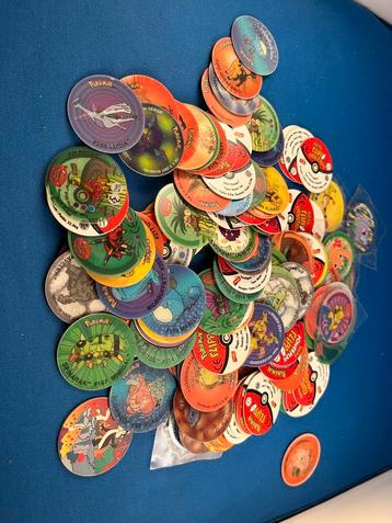 125. Pokémon Pogs / Flippos - Grote Collectie! beschikbaar voor biedingen
