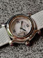 Chopard Happy Sport Diamanten, Overige merken, Leer, Staal, Polshorloge