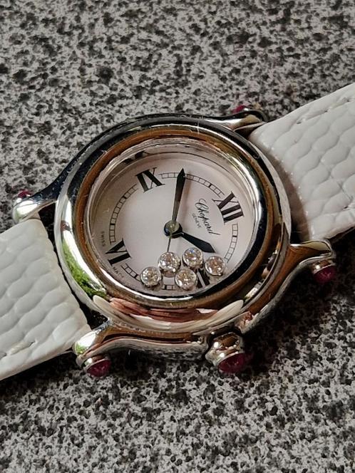 Chopard Happy Sport Diamanten, Sieraden, Tassen en Uiterlijk, Horloges | Dames, Zo goed als nieuw, Polshorloge, Overige merken