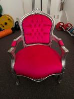 Z.g.a.n. Barok prinsessen stoel roze/silver, Zo goed als nieuw, Ophalen
