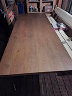 Massief Eiken Eettafel - 2,5m x 1m, Huis en Inrichting, Ophalen, 200 cm of meer, 50 tot 100 cm, Zo goed als nieuw