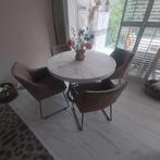 Riviera maison eetkamerstoelen, Ophalen, Bruin, Zo goed als nieuw, Vier