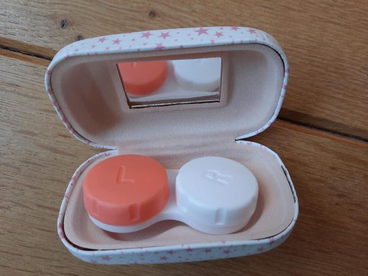 Beauty Essentials lenzendoosje wit roze sterren - nieuw -, Sieraden, Tassen en Uiterlijk, Uiterlijk | Lichaamsverzorging, Nieuw