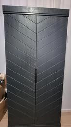 WOOOD Connect kledingkast zwart, Huis en Inrichting, Ophalen, Zwart, Met hangruimte, 50 tot 100 cm