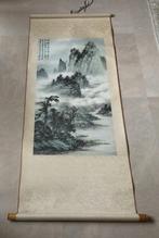 Chinese scroll print decor landschap met karakters (gedicht), Verzenden