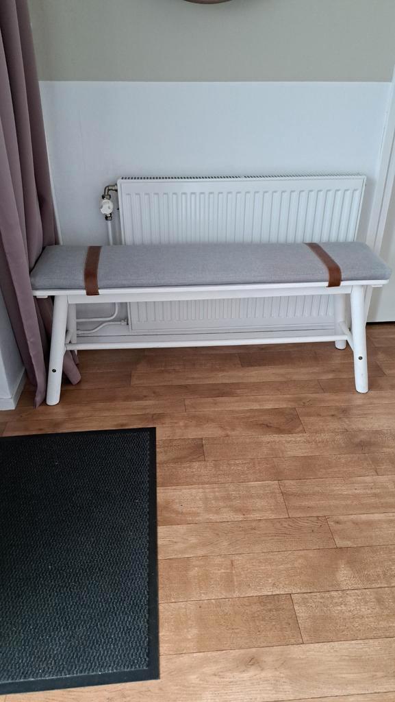 Stijlvol Bankje, Huis en Inrichting, Banken | Voetenbanken en Poefen, Minder dan 50 cm, 125 cm of meer, Rechthoekig, Hout, Stof