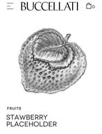 Buccellati Fruits Strawberry placeholder 5 cm zilver, Ophalen of Verzenden, Nieuw