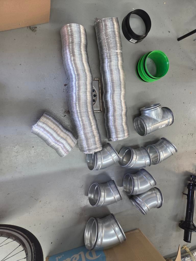 Ventilatiebuizen en Bochtstukken 125/160mm, Ophalen of Verzenden, Nieuw