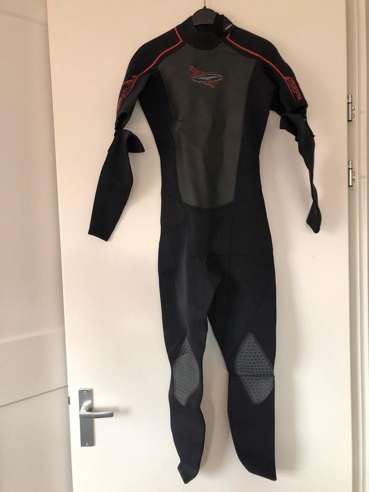 Gul wetsuit maat MS met Tribord waterschoenen, Watersport en Boten, Watersportkleding, Gebruikt, Wetsuit, Dame, Ophalen of Verzenden