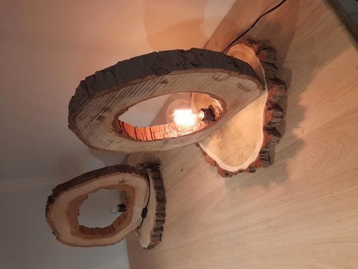 Boomstam tafel lampen, Huis en Inrichting, Lampen | Tafellampen, Nieuw, Minder dan 50 cm, Ophalen of Verzenden