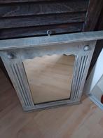 eiken white wash spiegel, Minder dan 50 cm, Ophalen of Verzenden, Zo goed als nieuw, Minder dan 100 cm