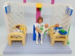 Lego Belville 5874  Hospital Nursery 1997, Kinderen en Baby's, Speelgoed | Duplo en Lego, Zo goed als nieuw, Lego, Complete set