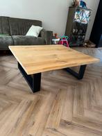 Eikenhouten boomstam salontafel, Huis en Inrichting, Tafels | Salontafels, 100 tot 150 cm, Eikenhout, Ophalen of Verzenden, Zo goed als nieuw