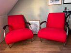 Gelderland Fauteuil 5470 - Rood 2 stuks, Ophalen, 75 tot 100 cm, Zo goed als nieuw, Stof