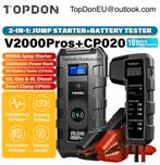 TopDon 2000 ProS jumpstarter battery pack all-in, Ophalen of Verzenden, Nieuw