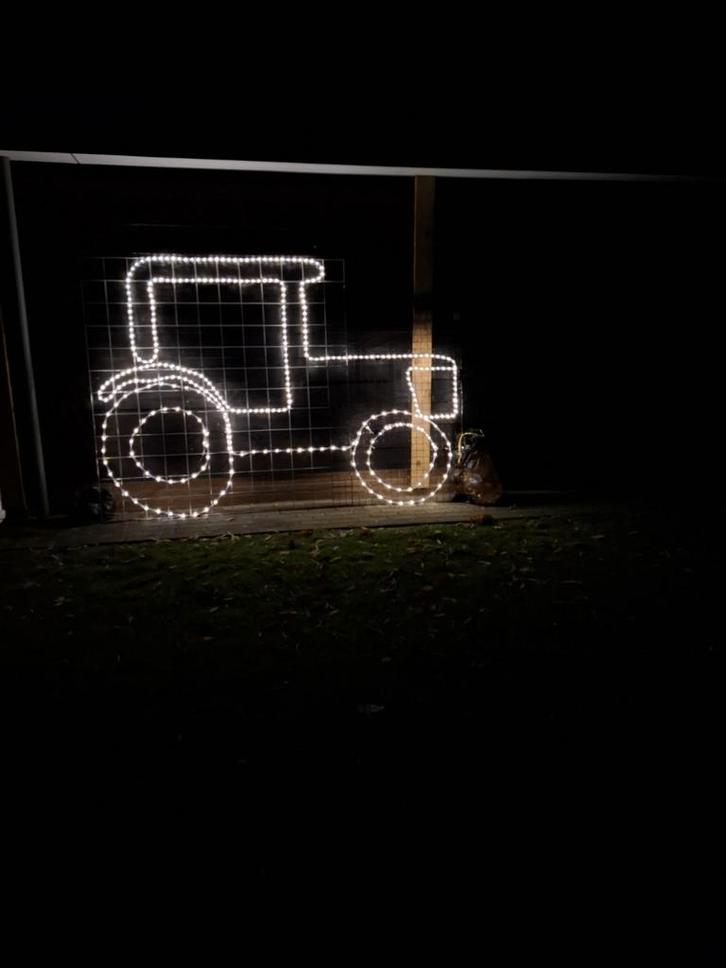 Tractor boerderij stal kerst verlichting, Diversen, Kerst, Ophalen
