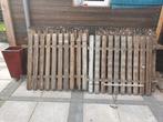 Hardhout hek ca, 20m, Tuin en Terras, Ophalen, Gebruikt, Hout, Tuinhek