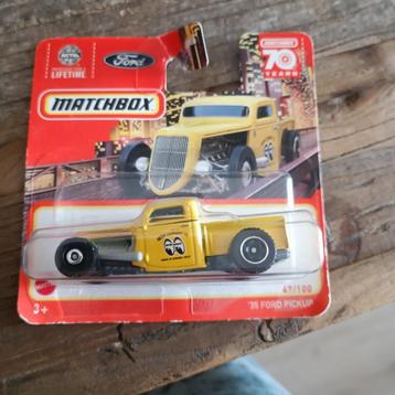Matchbox 35 ford pickup geel mooney let op beschikbaar voor biedingen