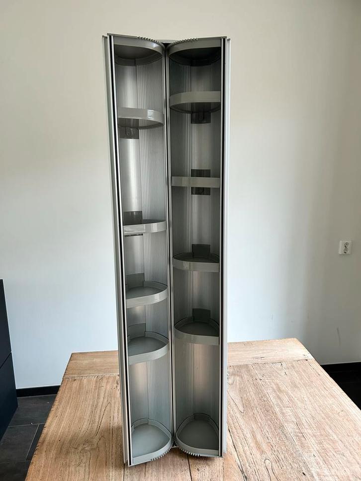 Unieke design ovale badkamerkast met schapjes, Huis en Inrichting, Kasten | Buffetkasten, Gebruikt, 100 tot 150 cm, Minder dan 50 cm