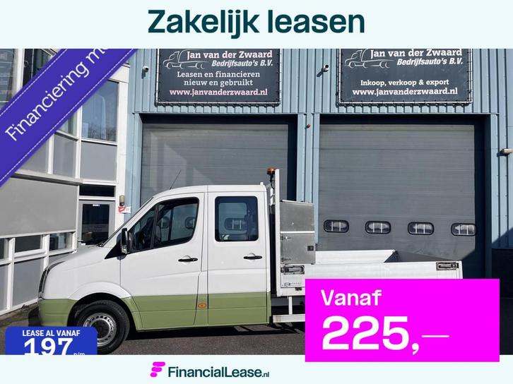 Volkswagen Crafter 35 2.0 TDI Euro 6 Dubbele cabine Open laa, Auto's, Bestelauto's, Bedrijf, Lease, Financial lease, ABS, Airconditioning