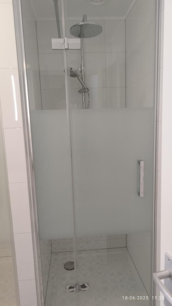 Douchedeur met zijpaneel, Doe-het-zelf en Verbouw, Sanitair, Nieuw, Douche, Chroom, Glas, Ophalen