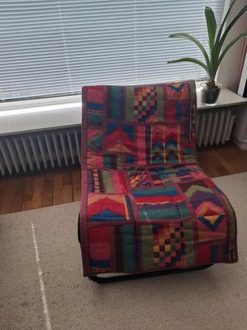 Vintage Ikea fauteuil. Jaren 80. metaal met stof  beschikbaar voor biedingen