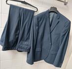 Mooi donker blauw pak met een subtiel straeepje maat 54/56, Kleding | Heren, Kostuums en Colberts, Ophalen of Verzenden, Zo goed als nieuw