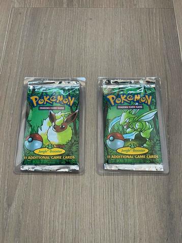 SPLINTERNIEUW 2 x Pokemon Jungle Booster Pack uit 1999 €600 beschikbaar voor biedingen