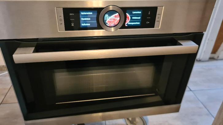 Bosch inbouw oven combi magnetron model CMG636BS2, Witgoed en Apparatuur, Ovens, Gebruikt, Inbouw, Oven met grill, 45 tot 60 cm