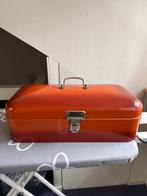 Vintage Oranje emaille Broodtrommel, Antiek en Kunst, Ophalen of Verzenden