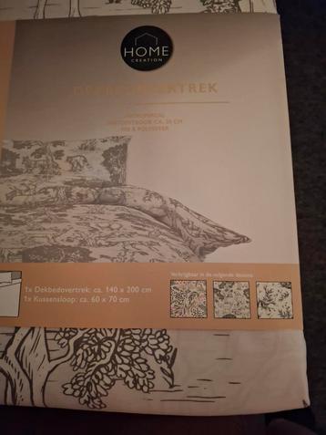 Nieuw Dekbedovertrek Eenpersoons 140x200cm beschikbaar voor biedingen