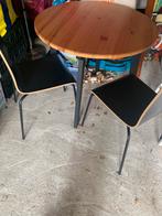 Ronde tafel en twee stoelen IKEA, Zo goed als nieuw, Ophalen