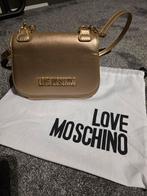 Gouden Love Moschino Tasje, Ophalen of Verzenden, Zo goed als nieuw, Overige kleuren, Avondtasje