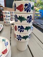 Boerenbont bekers, Ophalen of Verzenden, Zo goed als nieuw, Kop(pen) en/of Schotel(s), Aardewerk