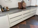 Hoogglans witte keuken compleet, Huis en Inrichting, Keuken | Complete keukens, Ophalen, Zo goed als nieuw, Wit