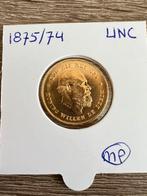 Gouden tientje Gulden Willem III 1875/74, Postzegels en Munten, Munten | Nederland, Koning Willem III, Losse munt, 10 gulden, Goud