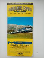 Dienstregeling trein Montreux, Verzamelen, Ophalen of Verzenden, Trein