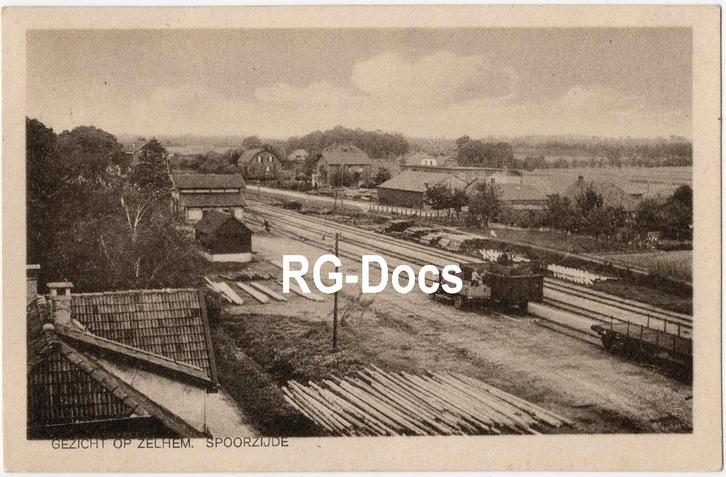 Ansichtkaart - Fotokaart Gezicht op Spoorzijde Zelhem - 1904, Verzamelen, Ansichtkaarten | Nederland, Gelopen, Gelderland, Voor 1920