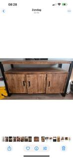 Mango houten dressoir € 150,-, Ophalen, Gebruikt, 25 tot 50 cm