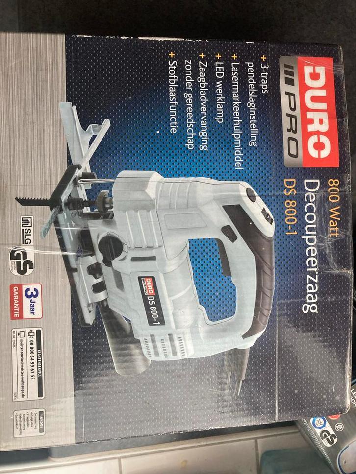 Duro Decoupeerzaag DS800-1 - Krachtige Zaag!, Doe-het-zelf en Verbouw, Gereedschap | Zaagmachines, Gebruikt, Decoupeerzaag, 600 tot 1200 watt