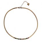 48cm x 3mm Ketting Dames Verguld RVS Slangenketting Zirkonia, Overige materialen, Birgitta-Gracht 33, 6465 EL Kerkrade, Nederland