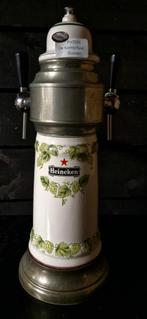 Heineken Bier duo tap porselein (FH7030) Ophalen SVP., Ophalen, Gebruikt, Glas of Glazen, Heineken